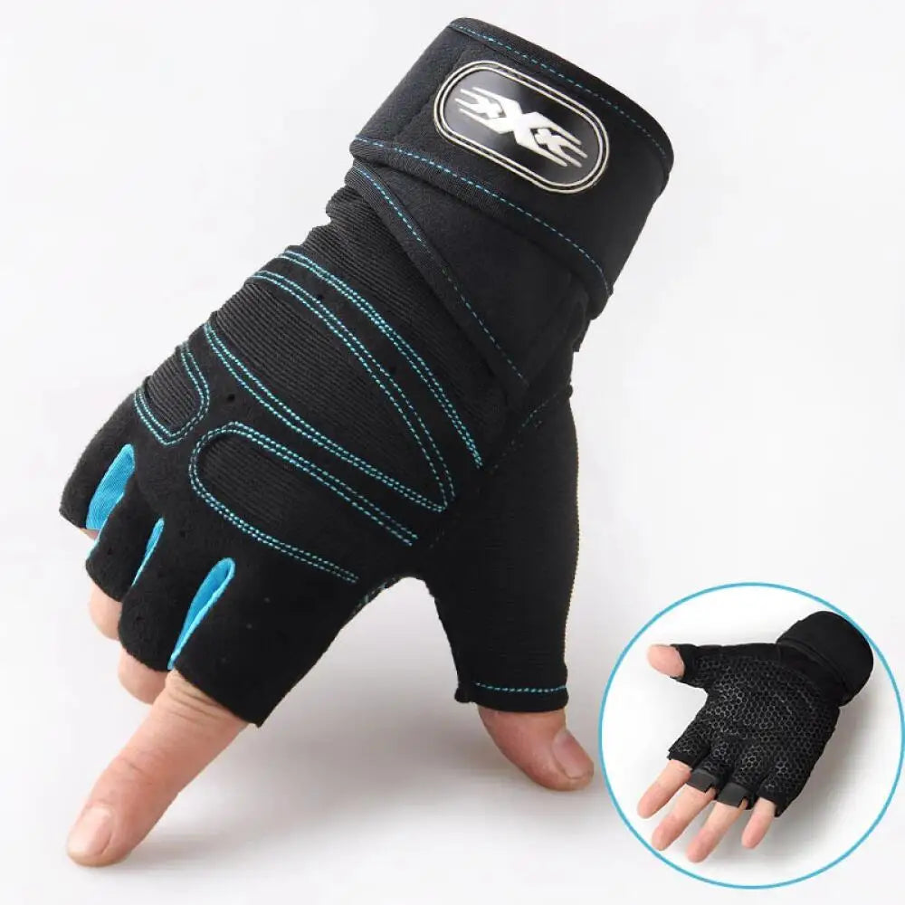 Breathable Gym Gloves with Wrist Support