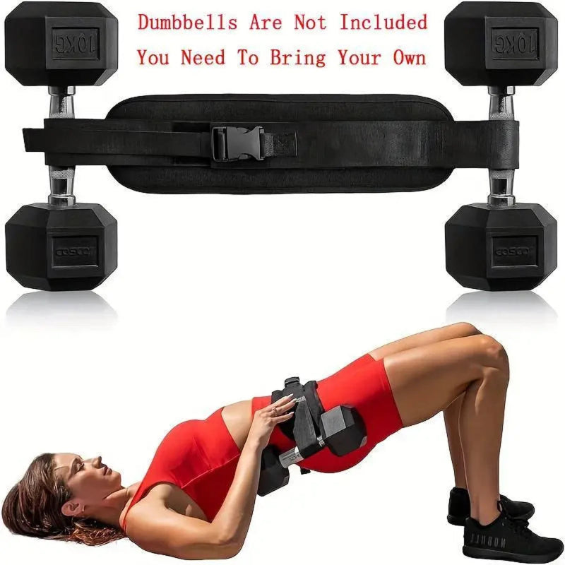 Adjustable Hip Thrust Belt for Dumbbells