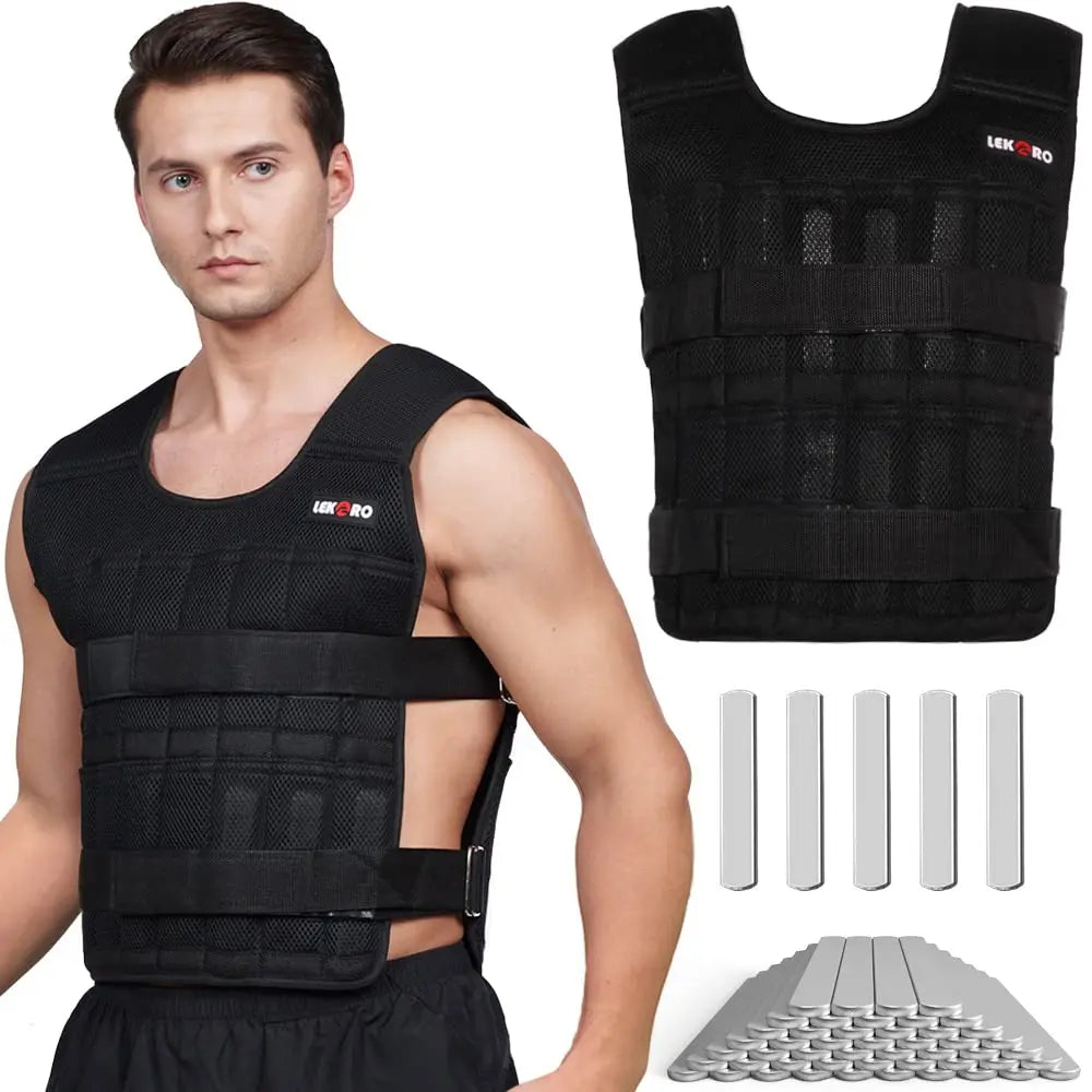 Men's Adjustable Weighted Training Vest (20kg Max)