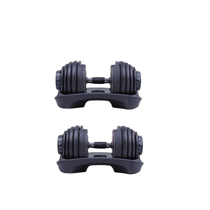 Pro Adjustable Dial Dumbbell Set (24 kg)