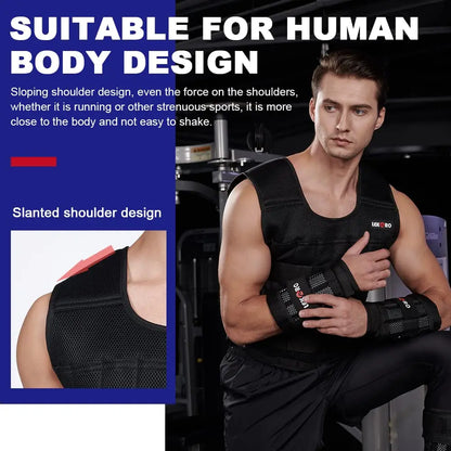 Men's Adjustable Weighted Training Vest (20kg Max)