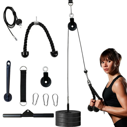 9-Piece Portable Cable Pulley System Kit