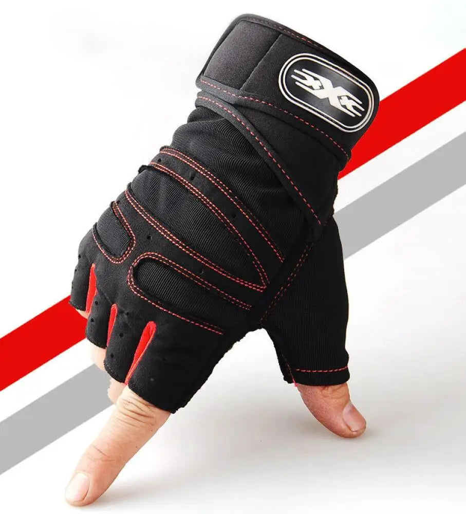 Breathable Gym Gloves with Wrist Support
