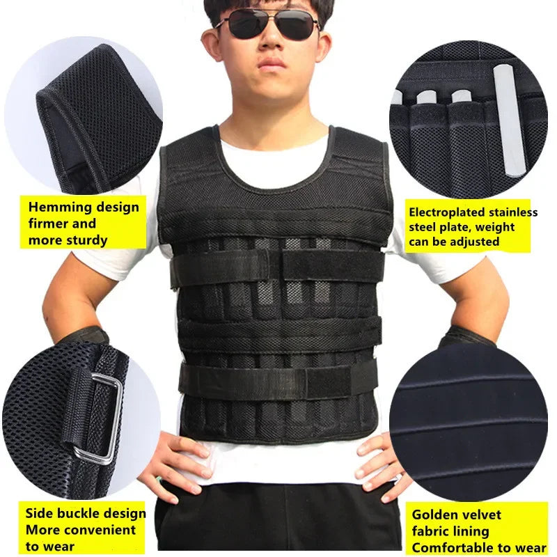 Adjustable Weighted Training Vest (30kg Max)