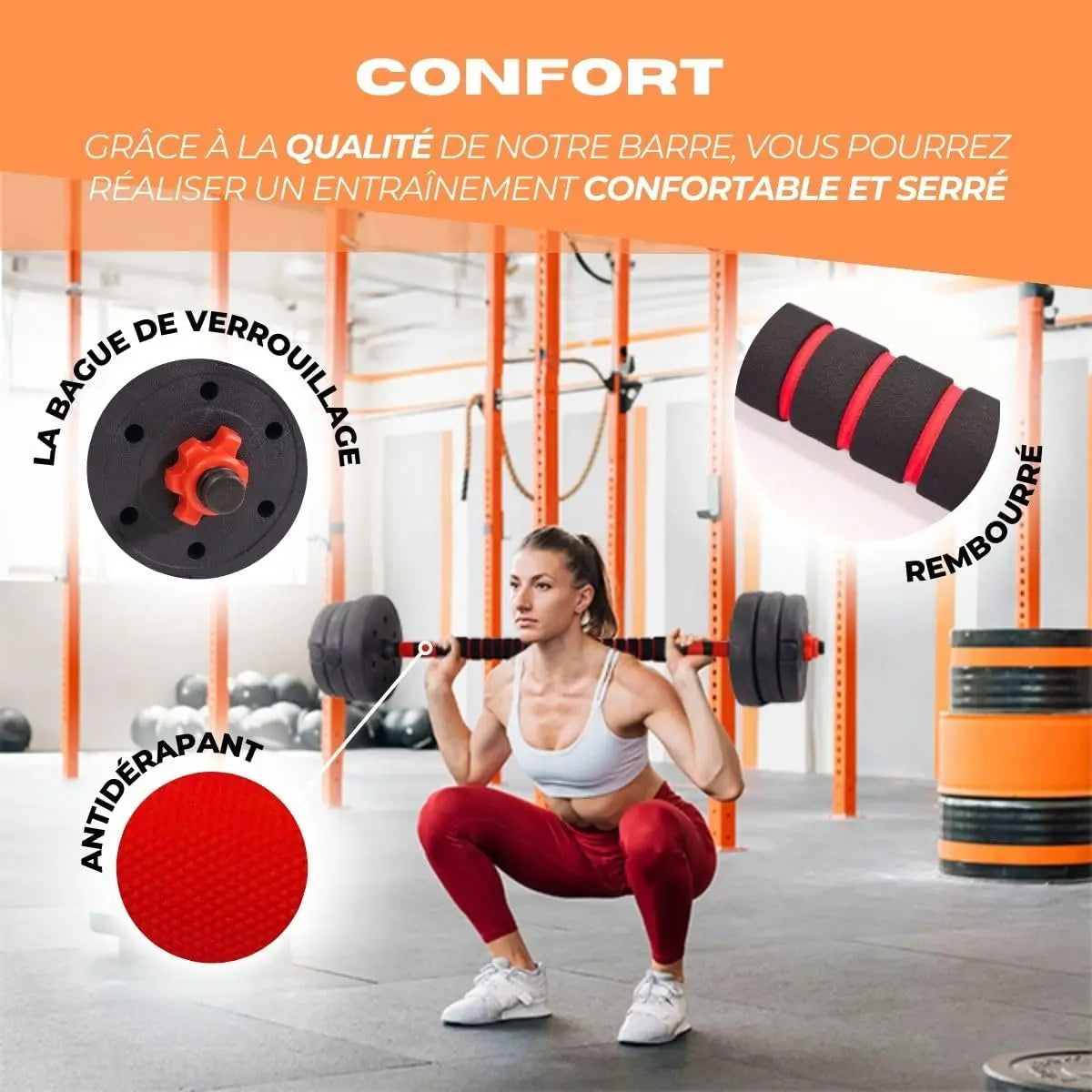 2-in-1 Adjustable Dumbbell & Barbell Set (20 kg)