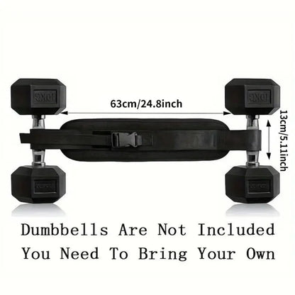Adjustable Hip Thrust Belt for Dumbbells