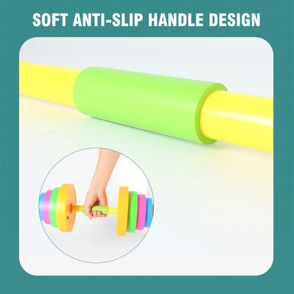 Children's Adjustable Dumbbell & Barbell Toy Set