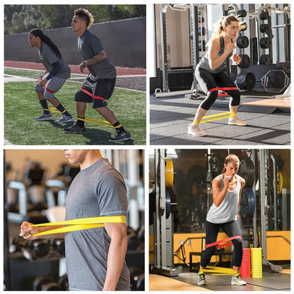 Premium Elastic Fitness Resistance Bands Set