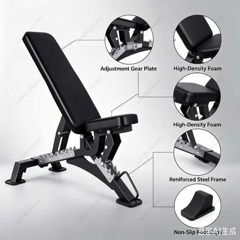 Multifunctional Adjustable Weight Bench