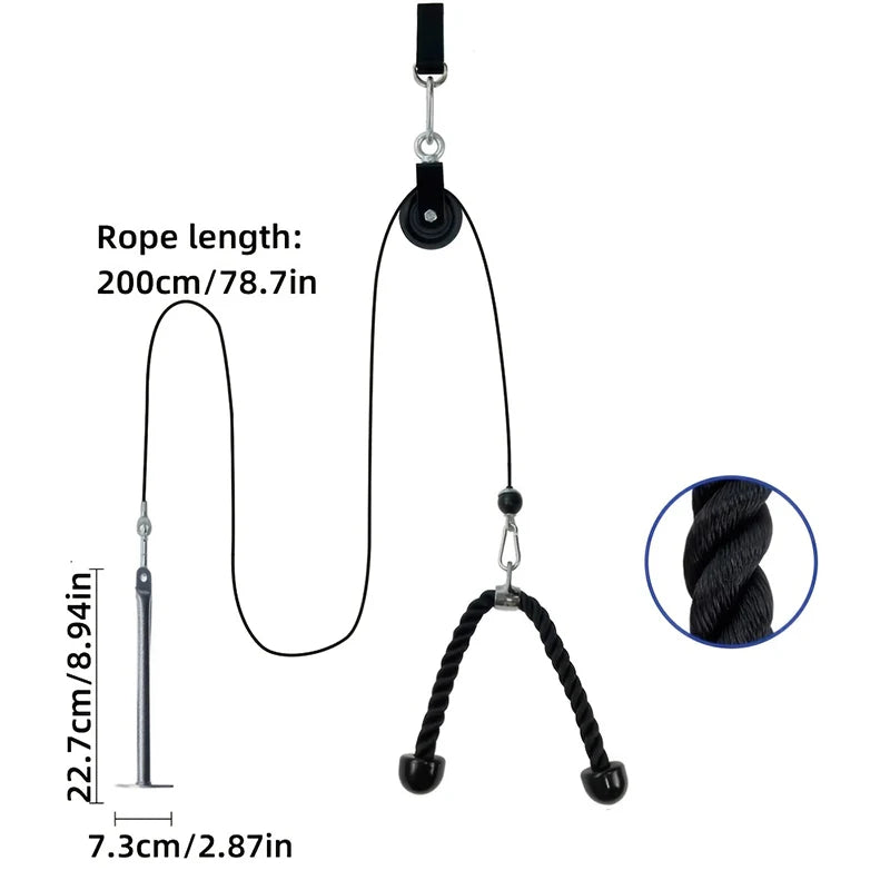 9-Piece Portable Cable Pulley System Kit