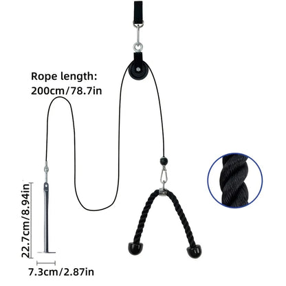 9-Piece Portable Cable Pulley System Kit