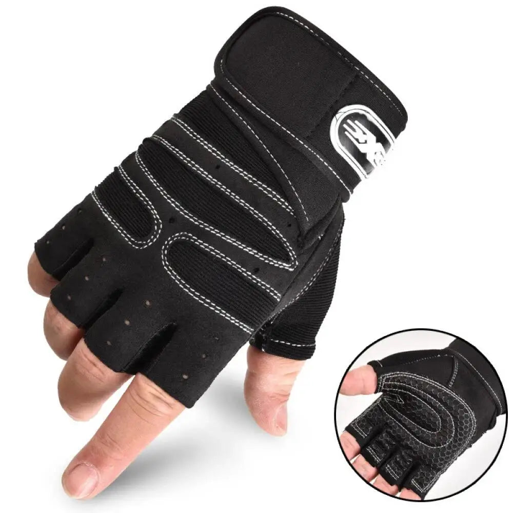 Breathable Gym Gloves with Wrist Support