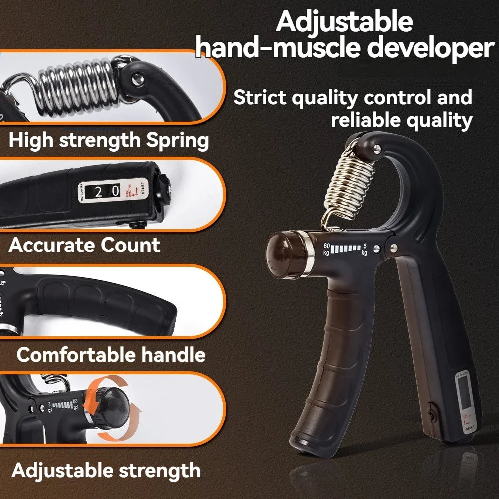 Adjustable Hand Grip Strengthener Kit (5-60 kg)