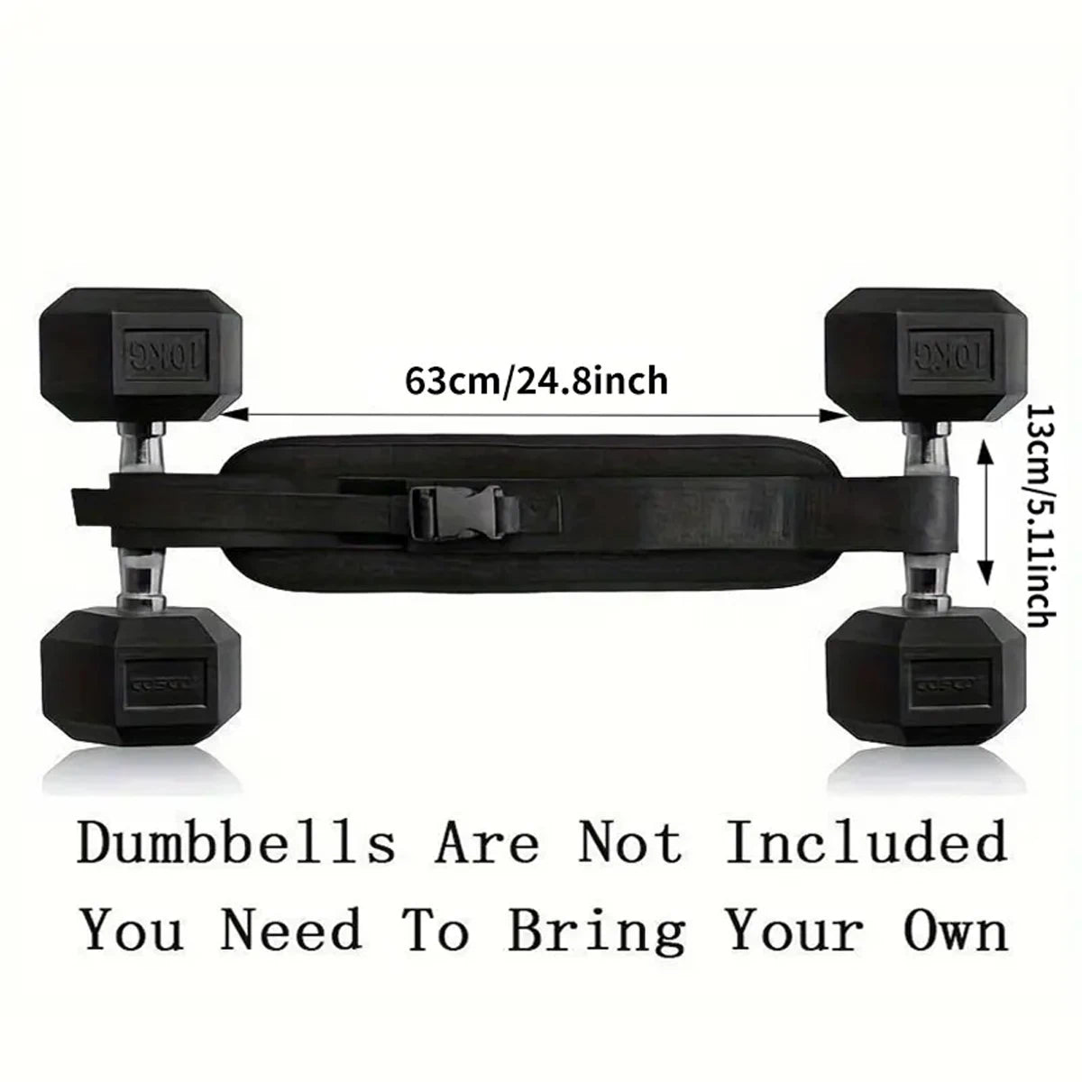 Adjustable Hip Thrust Belt for Dumbbells