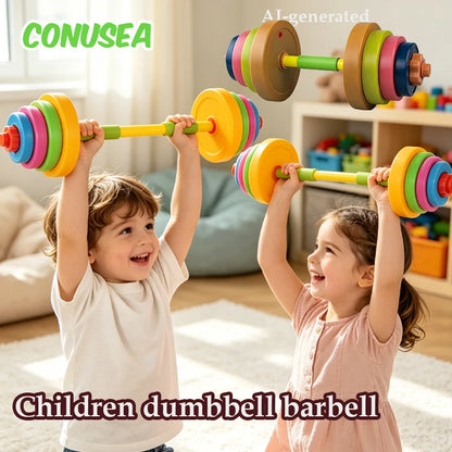 Children's Adjustable Dumbbell & Barbell Toy Set