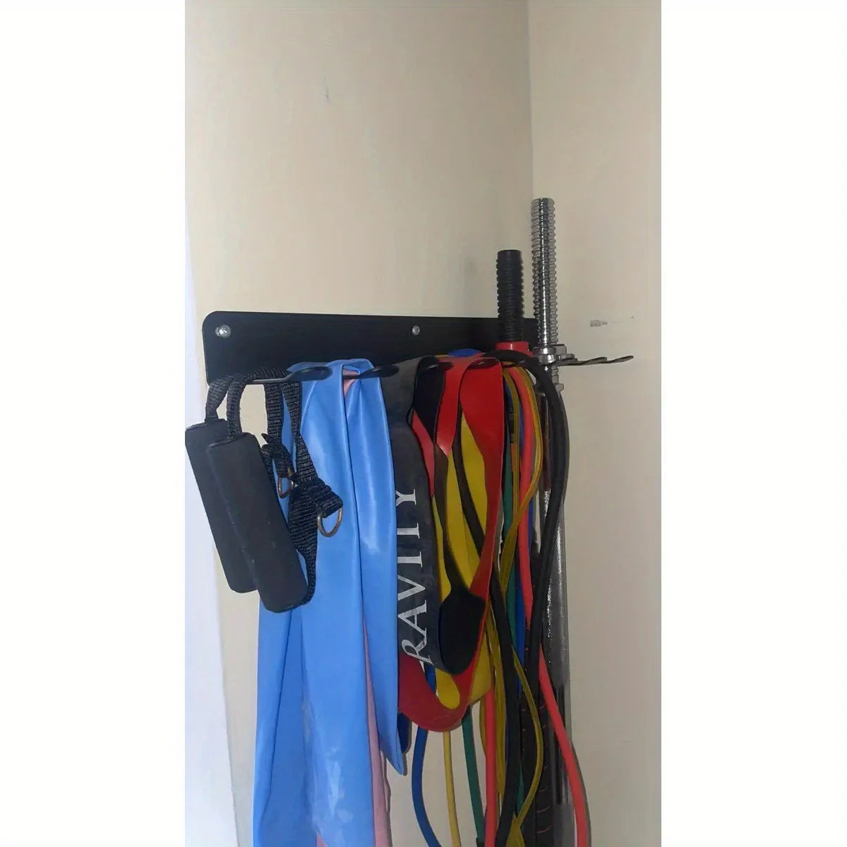 Wall-Mounted Home Gym Equipment Organizer
