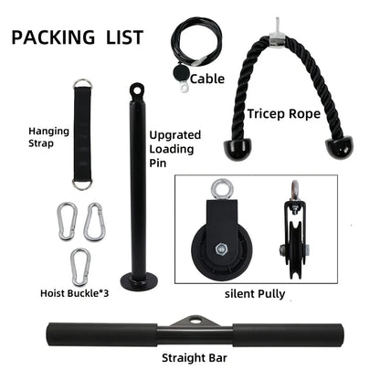 9-Piece Portable Cable Pulley System Kit