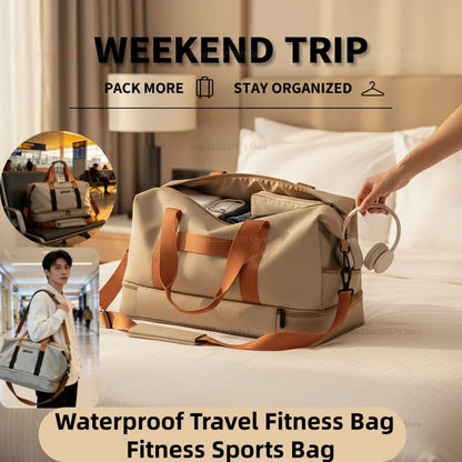 Large Capacity Waterproof Gym Duffle Bag