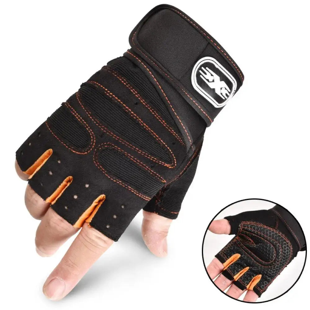 Breathable Gym Gloves with Wrist Support
