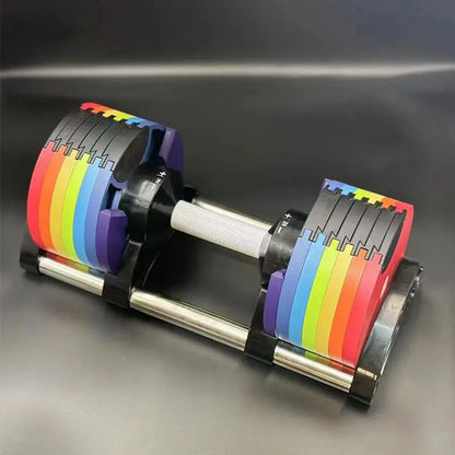 Multi-Color Pro Adjustable Dumbbell Set (110 lbs)