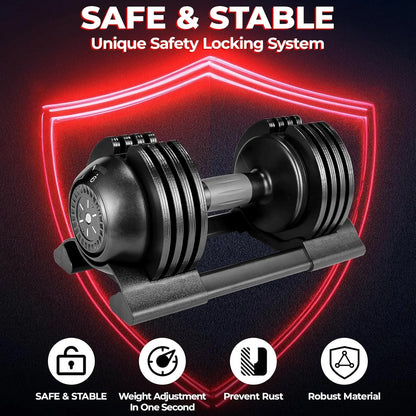 Adjustable Smart Dumbbell Set (10/20/24 kg)