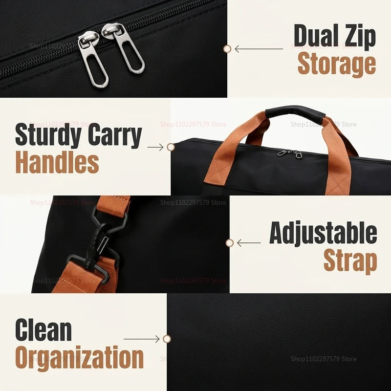 Large Capacity Waterproof Gym Duffle Bag