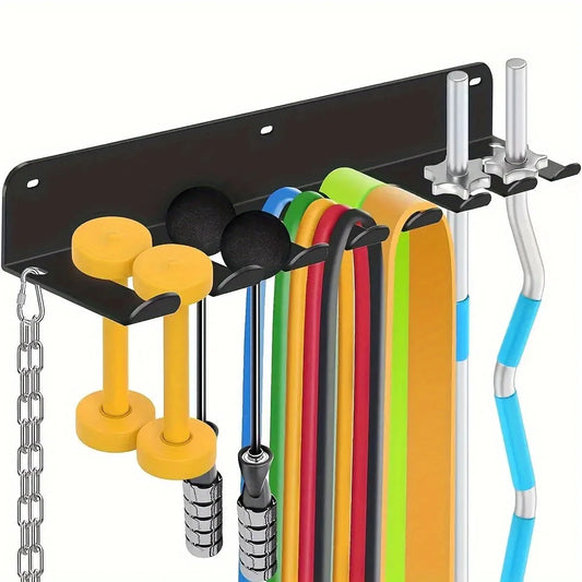 Wall-Mounted Home Gym Equipment Organizer
