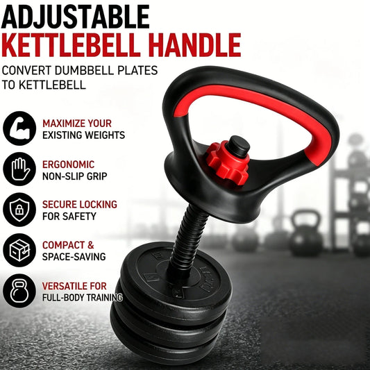 Adjustable Kettlebell Handle for Dumbbell Plates