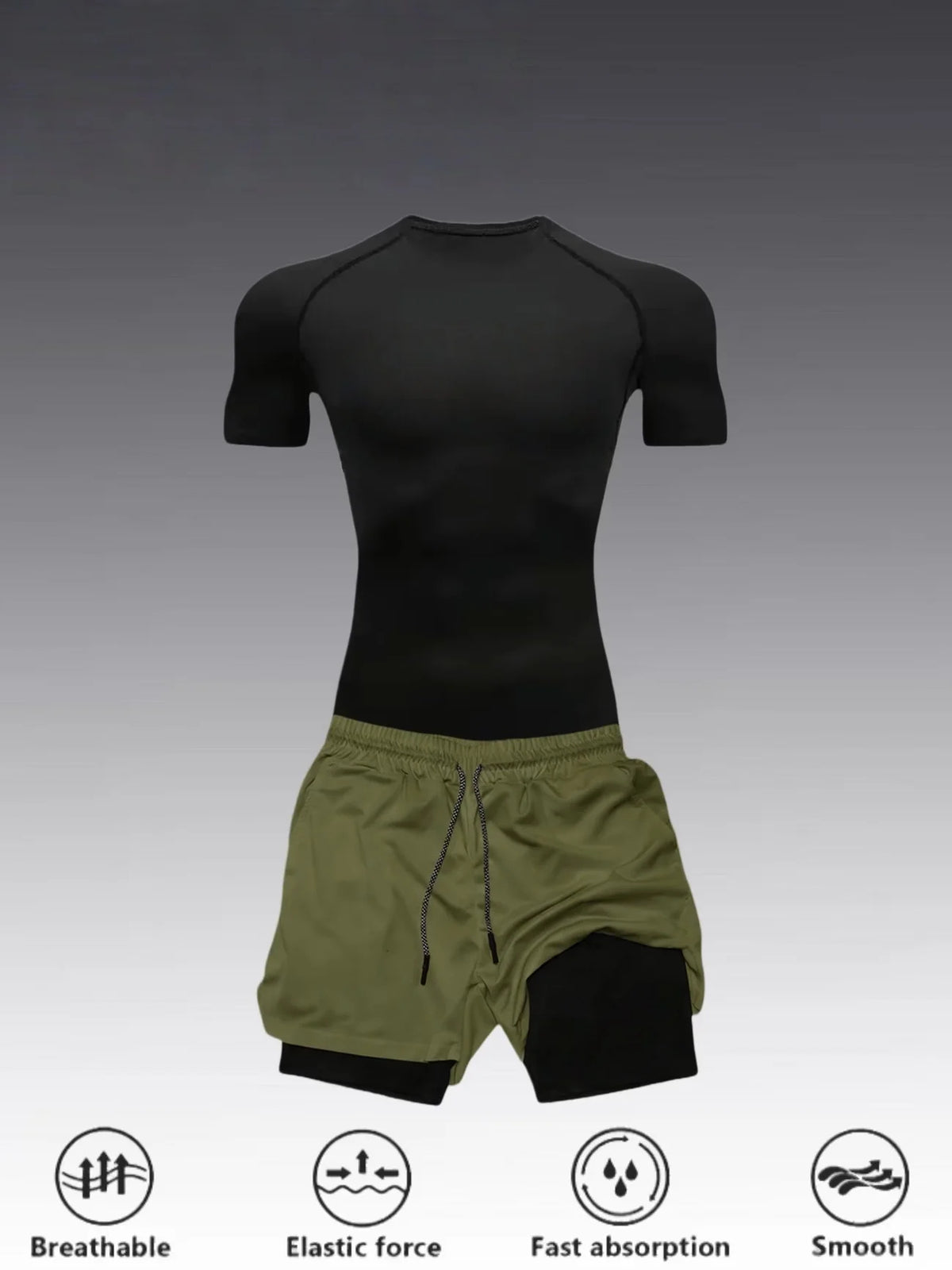 Men's 2-Piece Athletic Performance Workout Set