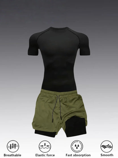 Men's 2-Piece Athletic Performance Workout Set