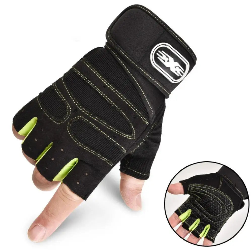 Breathable Gym Gloves with Wrist Support